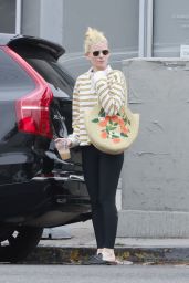 Kate Mara Steps Out with Platinum Hair in LA