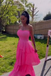 Katie Price Flaunts Pink Princess Dress in London