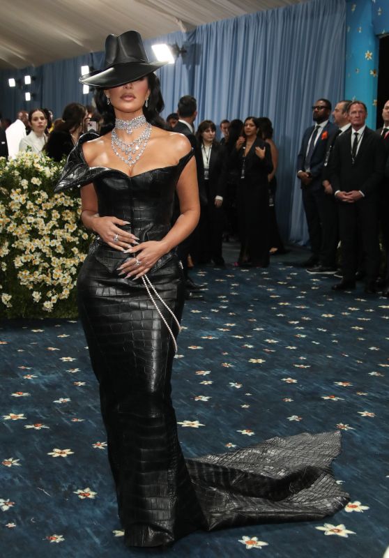 Kim Kardashian at Met Gala 2025: Leather & Pearls