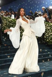 Laura Harrier Redefines Black Dandyism at Met Gala 2025