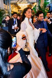 Laura Harrier’s Elegant Departure for Met Gala 2025