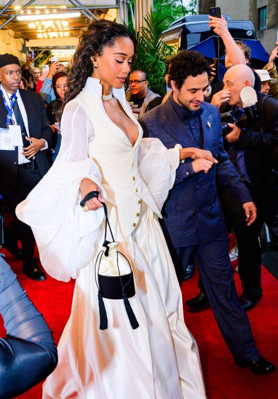 Laura Harrier’s Elegant Departure for Met Gala 2025