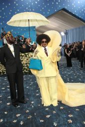 Lauryn Hill Debuts in Bold Yellow at Met Gala 2025