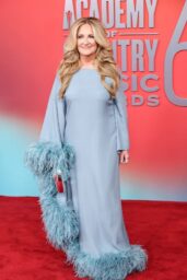 Lee Ann Womack Elegant Feathers ACM Awards 2025
