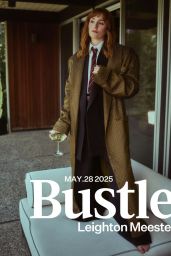 Leighton Meester Channels Androgynous Chic for Bustle May 2025