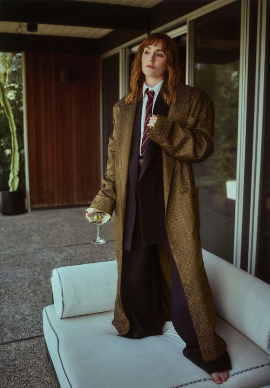 Leighton Meester Channels Androgynous Chic for Bustle May 2025