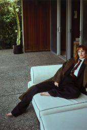 Leighton Meester Channels Androgynous Chic for Bustle May 2025