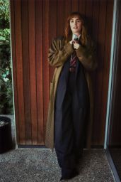 Leighton Meester Channels Androgynous Chic for Bustle May 2025