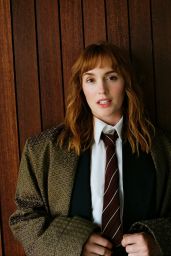 Leighton Meester Channels Androgynous Chic for Bustle May 2025