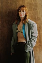 Leighton Meester Channels Androgynous Chic for Bustle May 2025