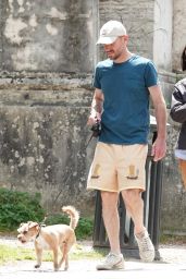 Lily Collins Roman Holiday Stroll