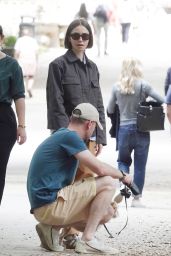 Lily Collins Roman Holiday Stroll
