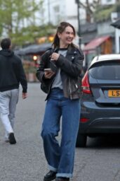 Lily James and Dominic Cooper’s Warm Reunion in London