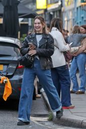 Lily James and Dominic Cooper’s Warm Reunion in London