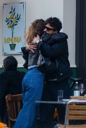 Lily James and Dominic Cooper’s Warm Reunion in London