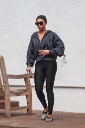 Lori Harvey Slays in Athleisure at Pilates
