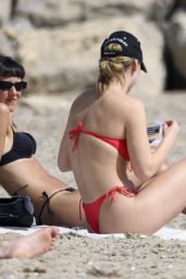 Madelyn Cline Relaxes in Sitges with Effortless Beach Style