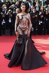 Mahlagha Jaberi attends Cannes Film Festival Closing Ceremony