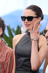 Margaret Qualley Wears Chanel Leather Dress at Cannes 2025