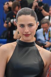 Margaret Qualley Wears Chanel Leather Dress at Cannes 2025