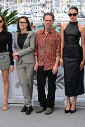 Margaret Qualley Wears Chanel Leather Dress at Cannes 2025
