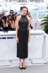 Margaret Qualley Wears Chanel Leather Dress at Cannes 2025