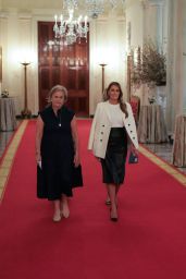 Melania Trump Barbara Bush Stamp Event Style