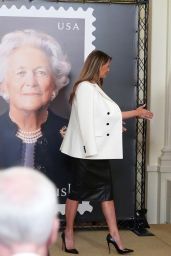 Melania Trump Barbara Bush Stamp Event Style
