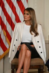 Melania Trump Barbara Bush Stamp Event Style