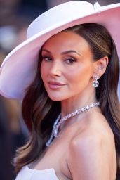 Michelle Keegan Corseted White Gown Cannes 2025