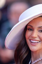 Michelle Keegan Corseted White Gown Cannes 2025