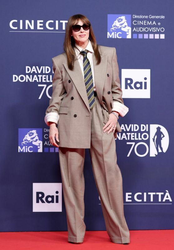 Monica Bellucci Walks the Red Carpet at David Di Donatello