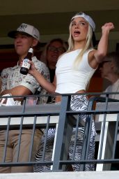Olivia Dunne Mets Game Zebra Print Style