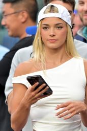 Olivia Dunne Mets Game Zebra Print Style