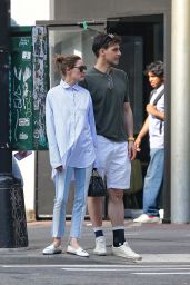Olivia Palermo and Johannes Huebl Walk Through New York
