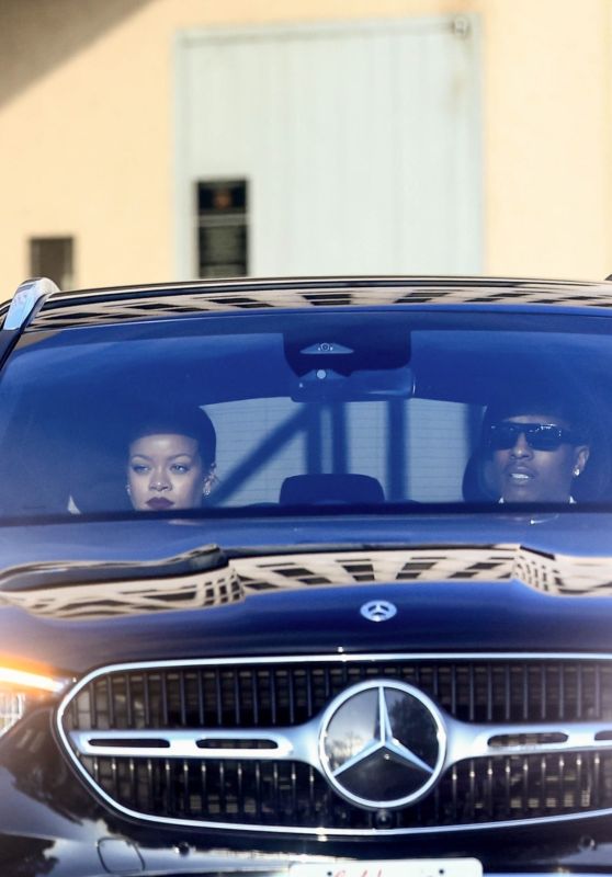 Rihanna & A$AP Rocky Visit LA Office Ahead of Met Gala