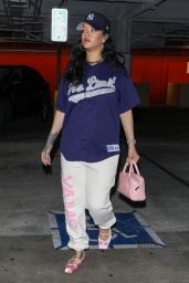 Rihanna Mixes Sportswear and Couture in LA Look