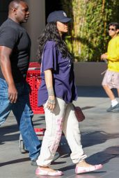 Rihanna Mixes Sportswear and Couture in LA Look