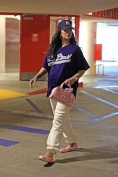 Rihanna Mixes Sportswear and Couture in LA Look