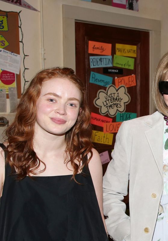 Sadie Sink and Anna Wintour at "John Proctor is the Villain"