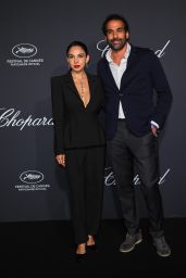 Salma Abu-Deif Sharp Suit Chopard Dinner Cannes