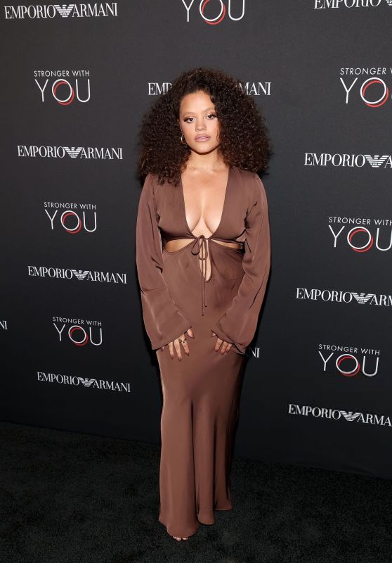 Sarah Jeffery Emporio Armani Fragrances Launch Event