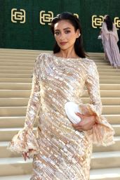 Shay Mitchell Shimmers at Gold Gala in Cong Tri Gown
