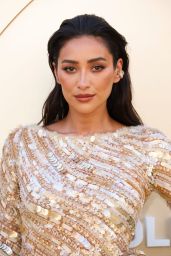 Shay Mitchell Shimmers at Gold Gala in Cong Tri Gown