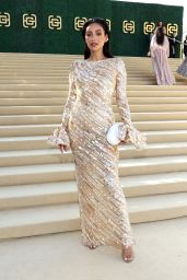 Shay Mitchell Shimmers at Gold Gala in Cong Tri Gown