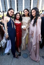 Shay Mitchell Shimmers at Gold Gala in Cong Tri Gown