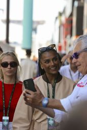 Simone Ashley Pink Power Suit Monaco Grand Prix 2025