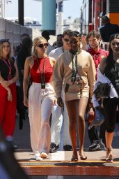 Simone Ashley Pink Power Suit Monaco Grand Prix 2025