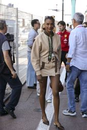 Simone Ashley Pink Power Suit Monaco Grand Prix 2025