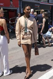 Simone Ashley Pink Power Suit Monaco Grand Prix 2025